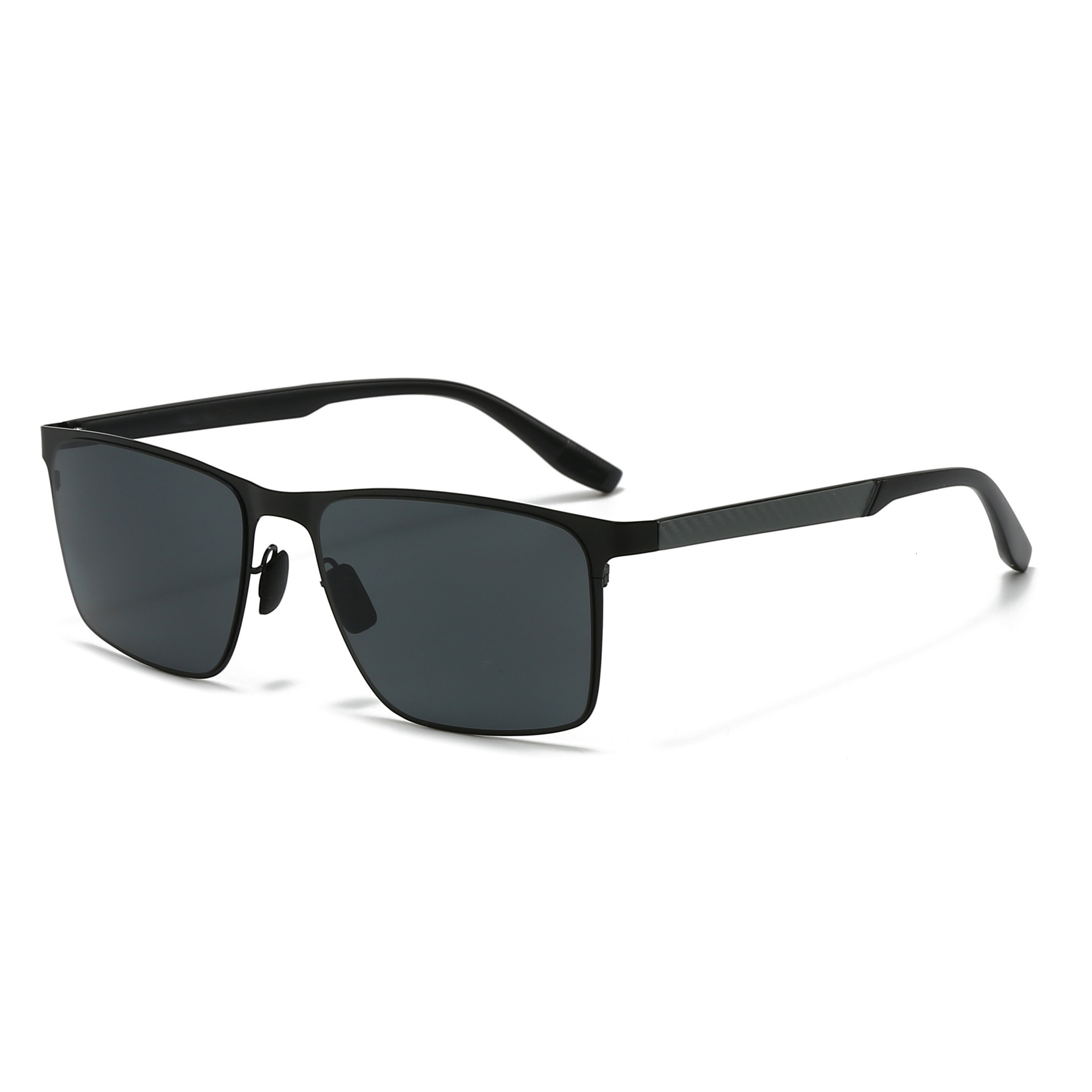 2026 New Style Square Frame Nylon Polarized Outdoor Driving Simple Sun Protection Sunglasses for Men,