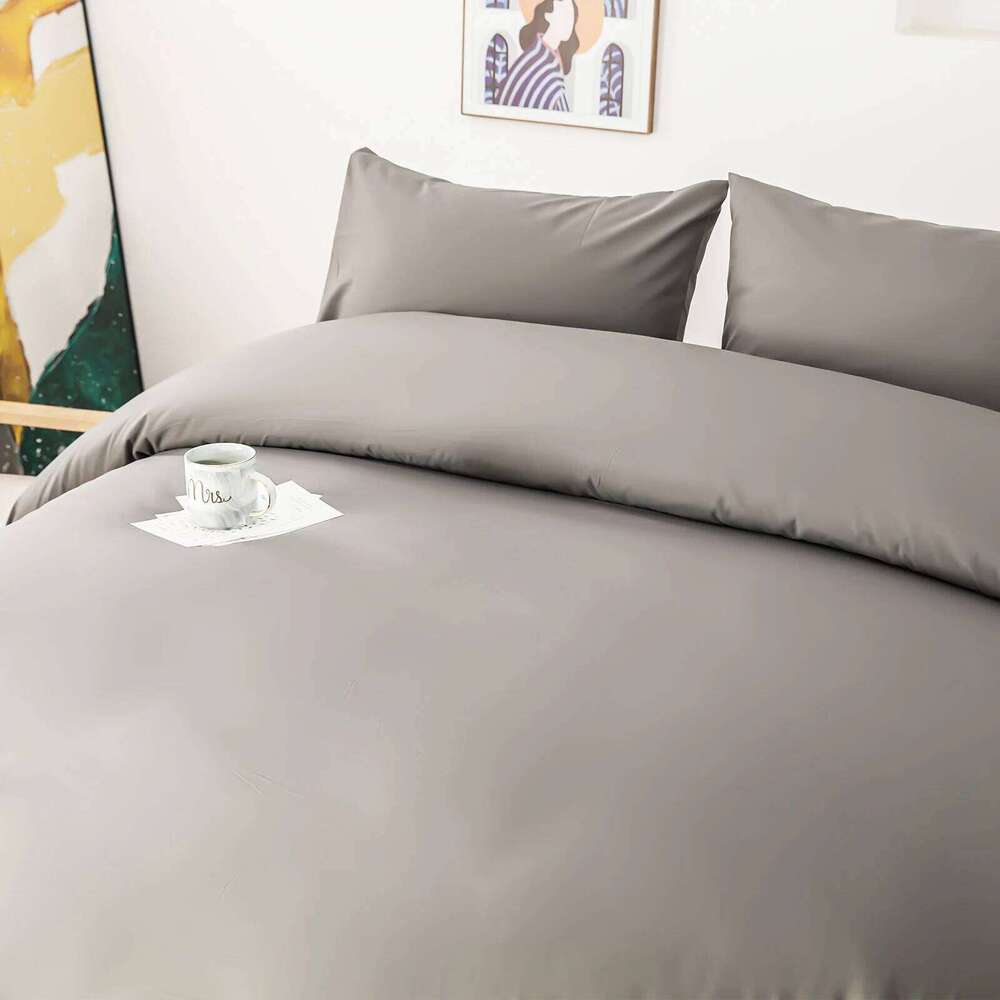 Soft Bedding Set, Duvet Cover Set Linens. Ultra-soft & microfiber.Twin,Queen,King.Black,White,Gray Bed set 140x200 240x220 H260312