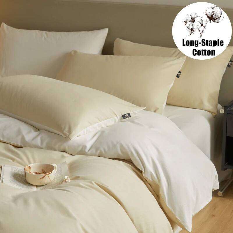 A-Class 100s Long-Staple Cotton Sateen Brushed Solid Bedding Duvet Cover Set Luxurious Milled Softness, Smooth H260312
