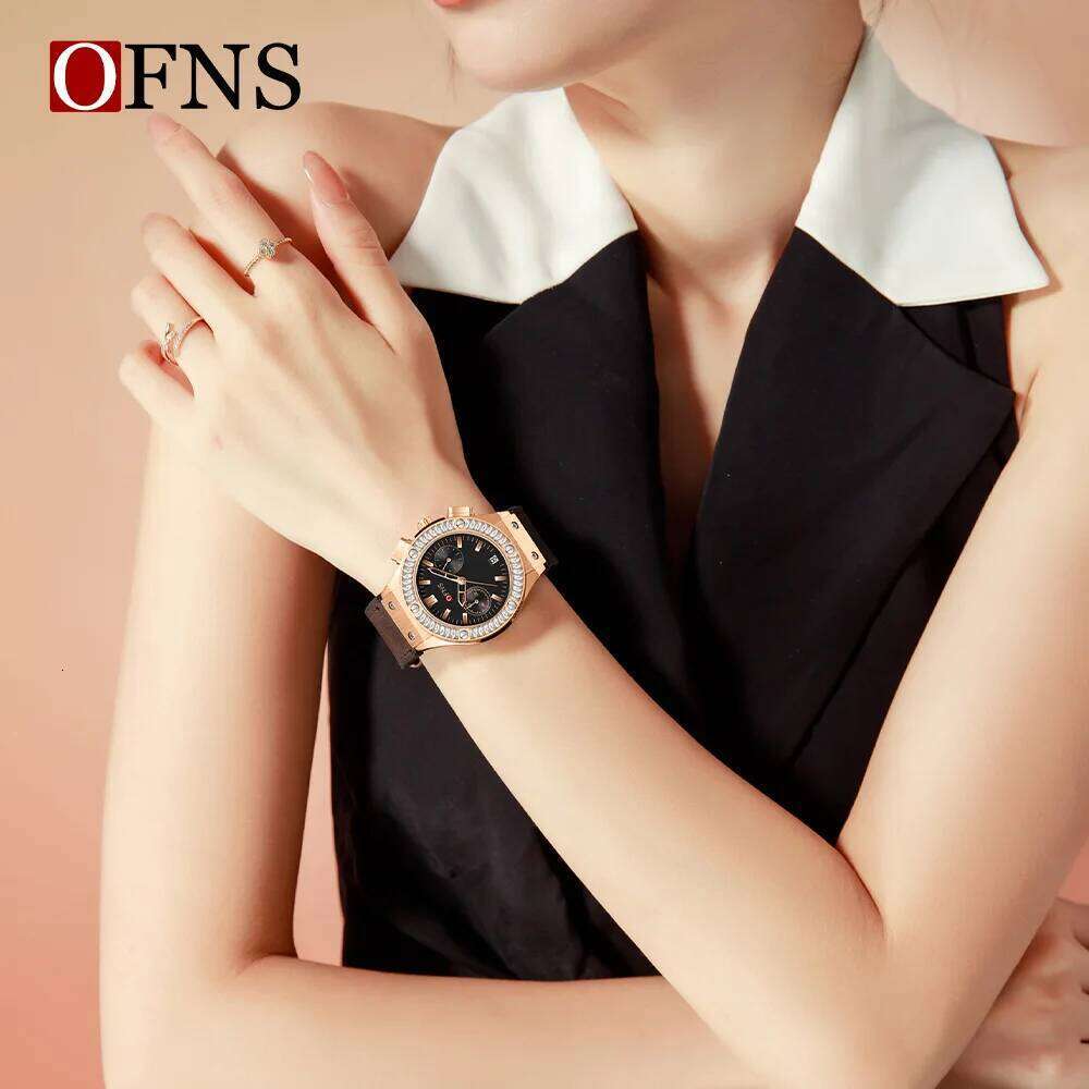 OFNS New 1530 Fashion Waterproof Luminous Calendar Luxury Women's Quartz Watch 2025