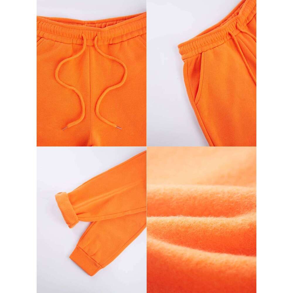 2 Pcs Hoodies Set Womens Le Marais Paris Prints Sweatpants Casual Loose Fleece Sweatshirt Jogging Outfits Winter Pocket Clothes C260312