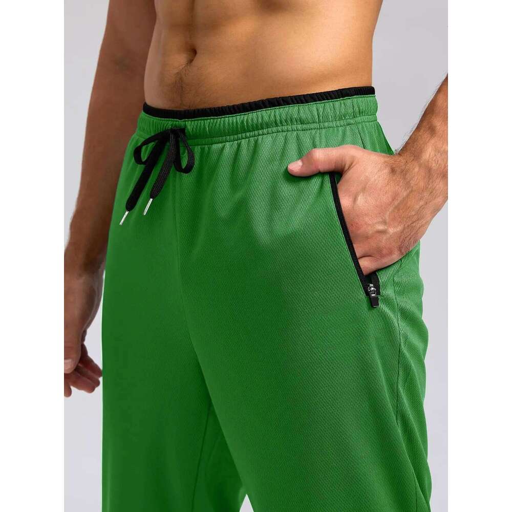Men's Quick Dry Breathable Lightweight Activewear Pants with Elastic Waist And Zipper Pockets for Gym Casual Fitness Running Hik