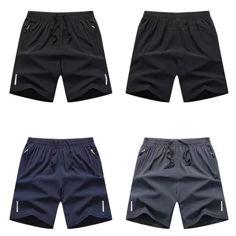 Ice Silk Beach Shorts Men Gym Casual Quick Dry Sweatpants Running Sports Short Pants Breathable Fitness Jogging 260228