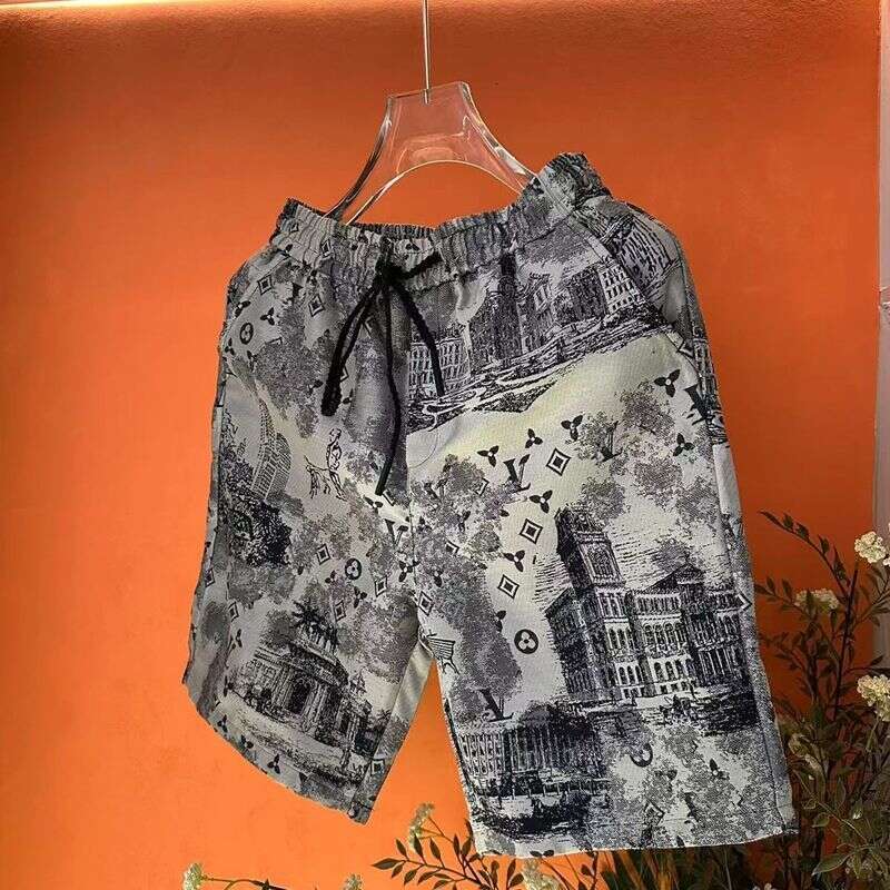 2025 Summer New Designer Niche Design Versatile Heavy-Duty Shorts Trendy Casual Men's High-End Light Luxury Asia Size