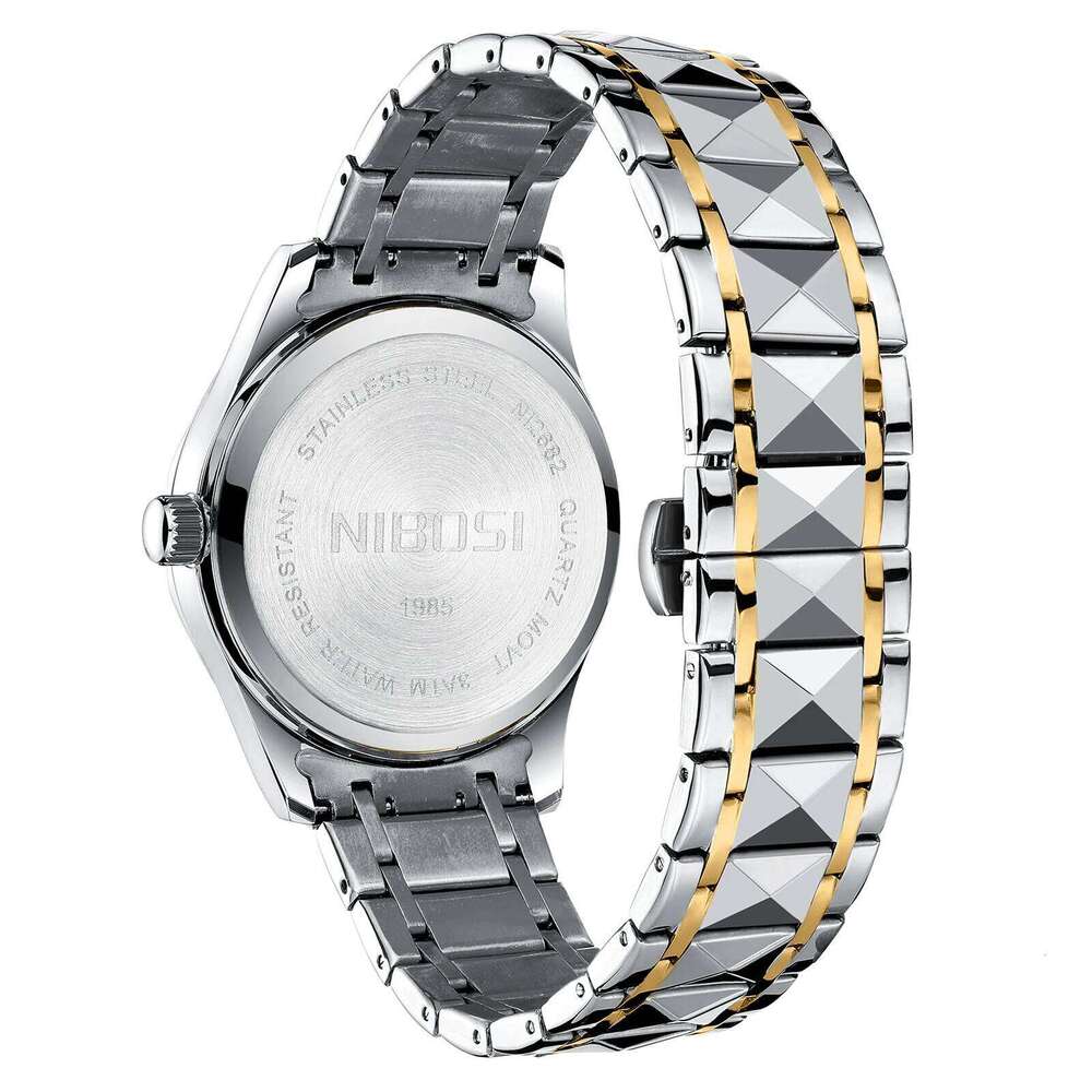 NIBOSI Fashion for Top Brand Luxury Week Date Men Watch Waterproof Stainless Steel Sports Men's Watches Reloj Hombre