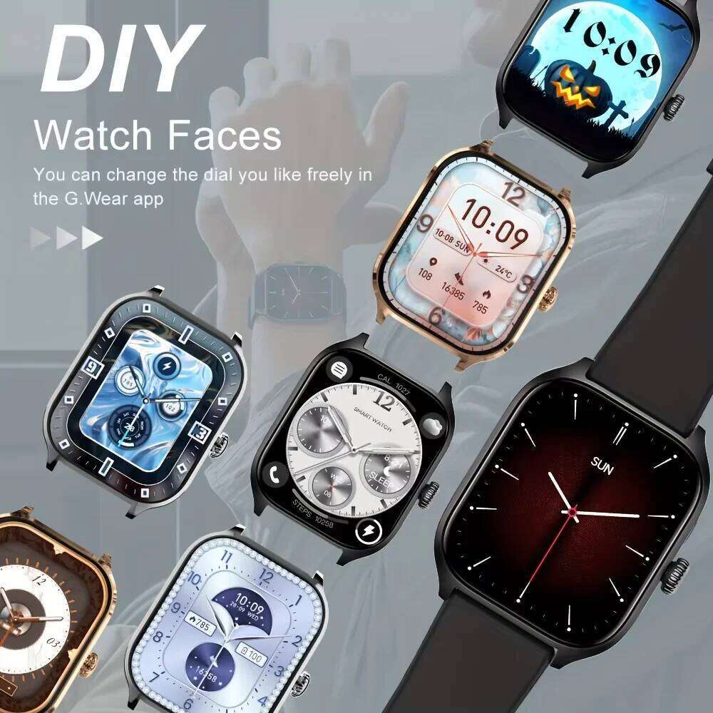 LAXASFIT Fashion Smart 2.01-inch HD Bluetooth Calling Custom Watch Faces Music Player Men and Women New 2025 smartwatch