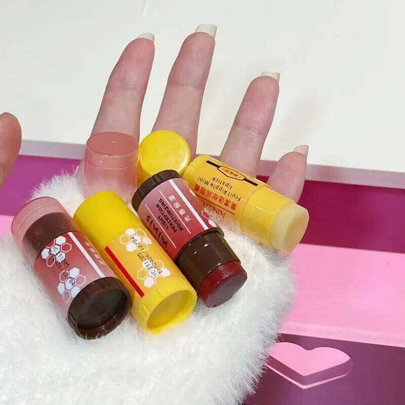 HERORANGE HR603 Fruit Mini Balm Two Pack Set Lipstick Moisturizing Autumn and Winter Lip Mask Anti-Drying W260311