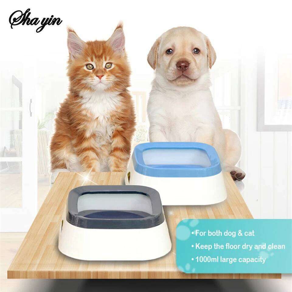 Outdoor Pet Floating Basin, Car Mounted Bowl, Splash Spill Proof Water Dispenser For Dogs And Cats 26Y0312