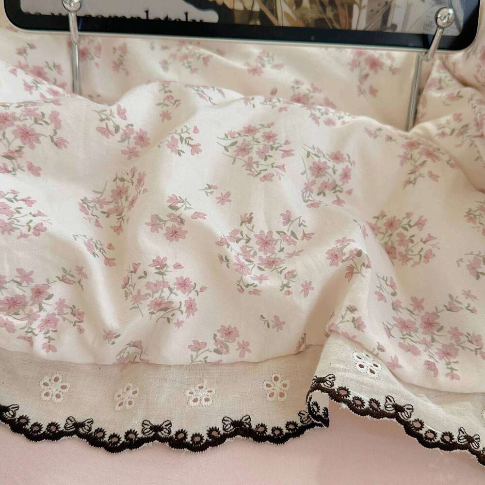 Floral Ruffles Princess Bedding Duvet Cover Pillowcases Bedsheet Skin-friendly Bed Linen Set Girls Room Bedclothes 3/4Pcs H260312