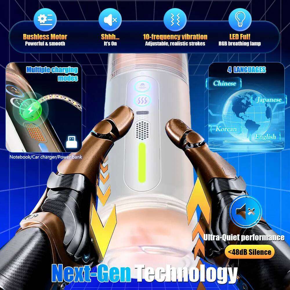 Automatic Male Masturbator Cup Vaginal Penetration Blowjob Machine Pocket Pussy Sexy Voice Sex Toys For Men Adults Goods Z260312