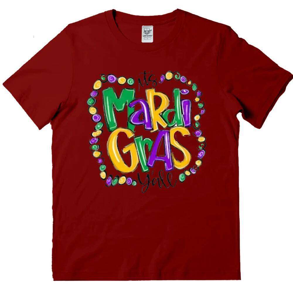 It's Y'all - Adult Mardi Gras New Orleans Tees Graphic T Shirt NOLA Clothes- Fat Tuesday Tops Z260312