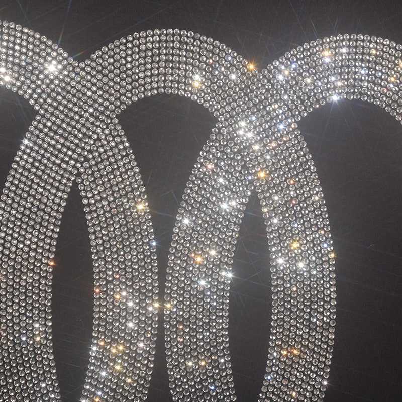 New Harajuku Female Tshirt Hot Sale Womens T shirts Short Sleeve Letter Rhinestones Women Clothing T-shirtsT260312