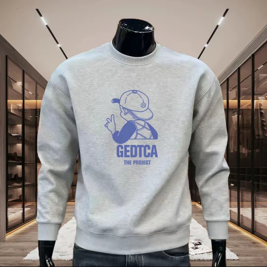 Sttion Utumn Nd Winter New Stylish Men's Swetshirt Unique Trendy Brnd Loose Round-neck Long-sleeve Top Verstile Designer Hoodie Nd Csul