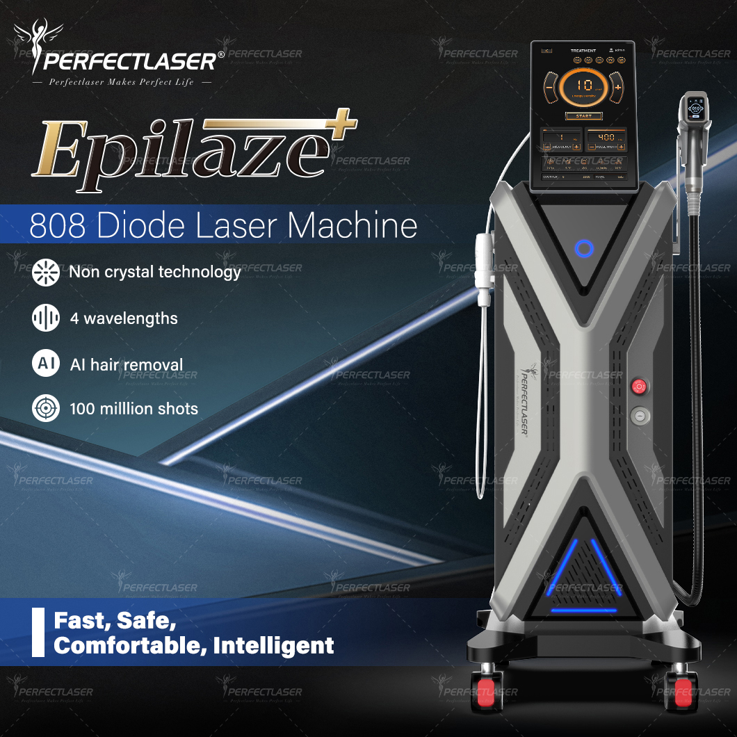Professional Grade Multispectral Diode Lasers for Permanent Hair Reduction - No Crystals Needed