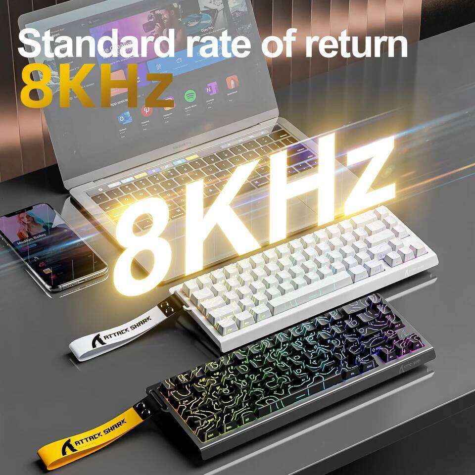 X68HE ATTACK SHARK Magnetic Keyboard Mechanical Wired for Pro Gaming 0.01mm Rapid Trigg 8000Hz SOCD/Rs 0.125ms 128K Rate 26H0311