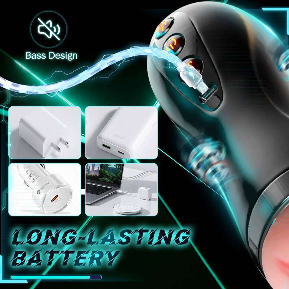 Masturbation Heating Stimulation Vibrator Sexy Voice Free Portable Bracket Suction Cup Pocket Pussy Men's Sex Toy For Z260312