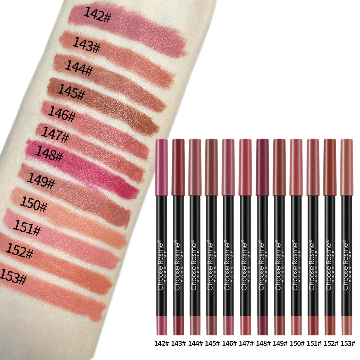 12 pcs Lip Liner Pencil Set Matte Lipliner Pencil Lipstick Waterproof Long Lasting Nude Contour Lipstick Pen Lip Tint Cosmetics 260305