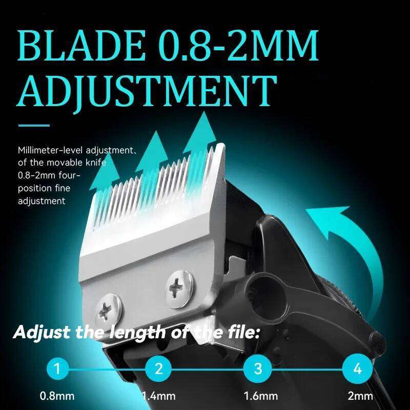 Kemei 2279 Barber Fade Clippers Professional Cordless Trimmer Rechargeable Haircut Tool Hair Cutting Machine for Men C260312