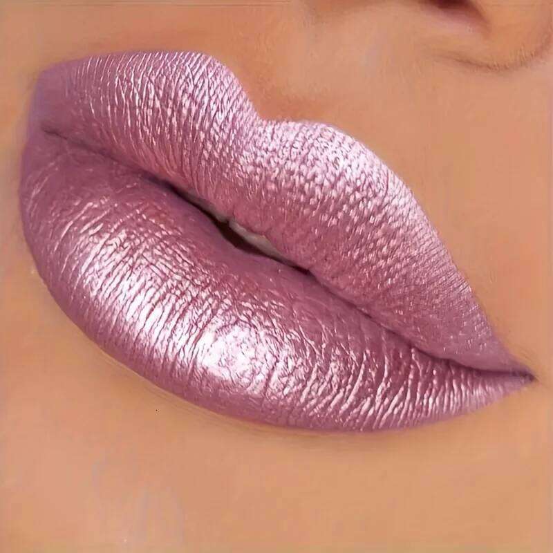Glitter Pearl Lip Gloss Lipstick, Hydrating, High Pigment, Smudge-proof, Waterproof and Sweat-resistant, Perfect Christmas Gift W260311