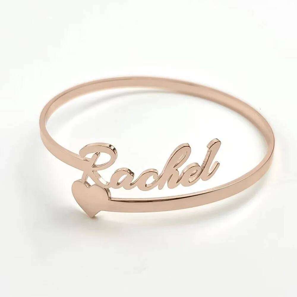 Customized Name Personalized Stainless Steel Heart Couple Ring Women Jewelry Valentine's Day Gift Anillos Mujer H260312