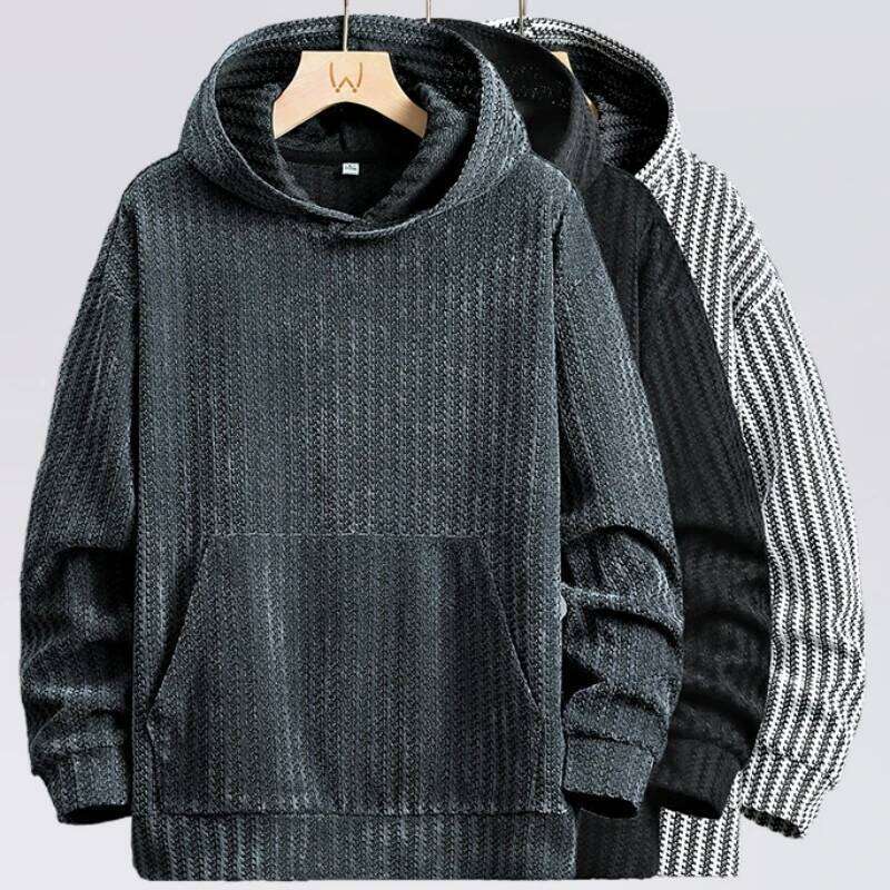 Men's hooded sweatshirt a new trendy fashionable urban loose pullover for autumn and winter