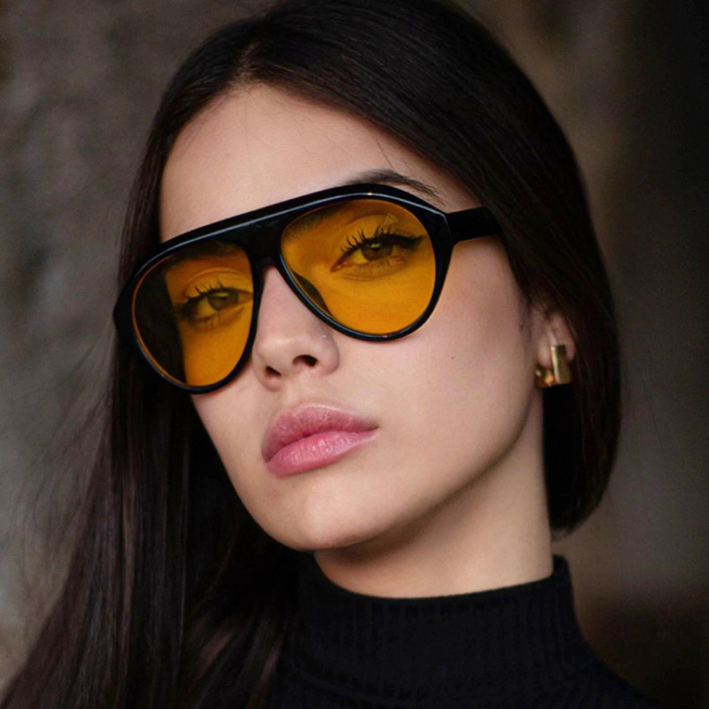 Retro Toad Sunglasses for Women, European and American Ins, Large Frame Street Photography, High End, Internet Celebrity Sunscreen, Personalized Fashi