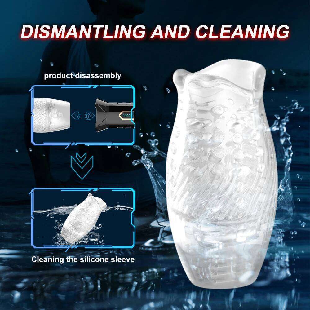 Automatic Electric 360 Rotating Sucking Male Blowjob Piston Masturbator Cup Vagina Real Oral Vibrator Sex Toys for Adults Men Z260312