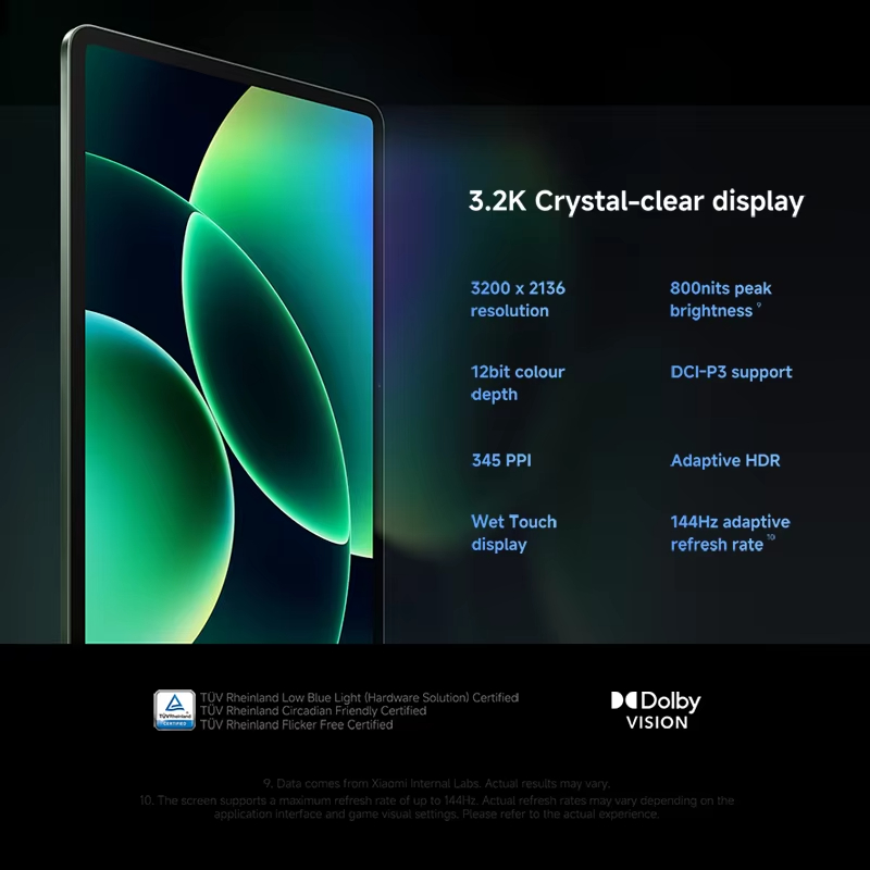 Xiaomi Pad 8 Pro Global Version 11.2inch 3.2K 144Hz display 8-core Snapdragon 8 Elite 9200mAh 50MP Rear Camera Mi Tablet