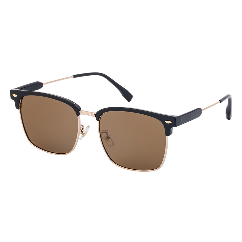 2026 New Fashion Cat-Eye Polarized Sunglasses for Men, High-End Outdoor Sun Protection Sunglasses, Men's Wholesale