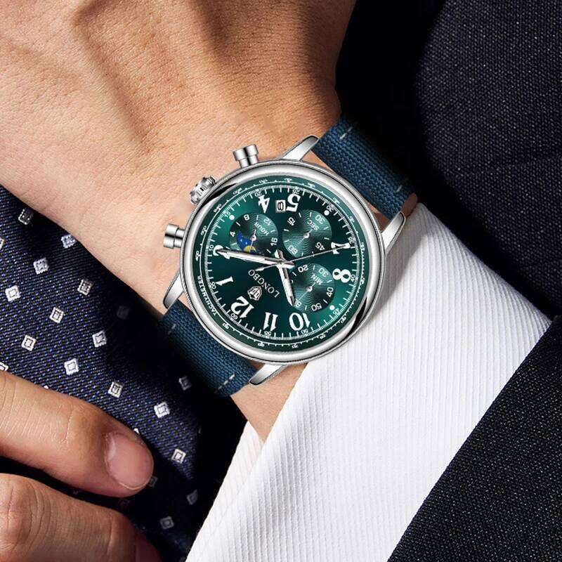 Luxury Fashion Sports Watch for Man Waterproof Luminous Calendar Chronograph Nylon Strap Men Quartz Watches relojes para hombre