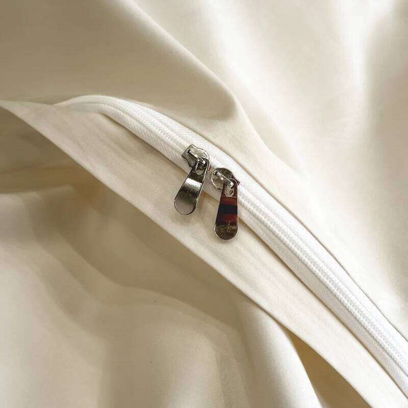 Embroidery Wide Edge 100% Cotton Bedding Set Simple Style Solid Color Duvet Cover Bed Sheet/Fitted Sheet Pillowcases 4Pcs H260312