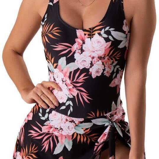 Printed swimsuit for women, cross-border Amazon sexy slim-fit one-piece dress, European and American foreign trade seaside beach swimwear