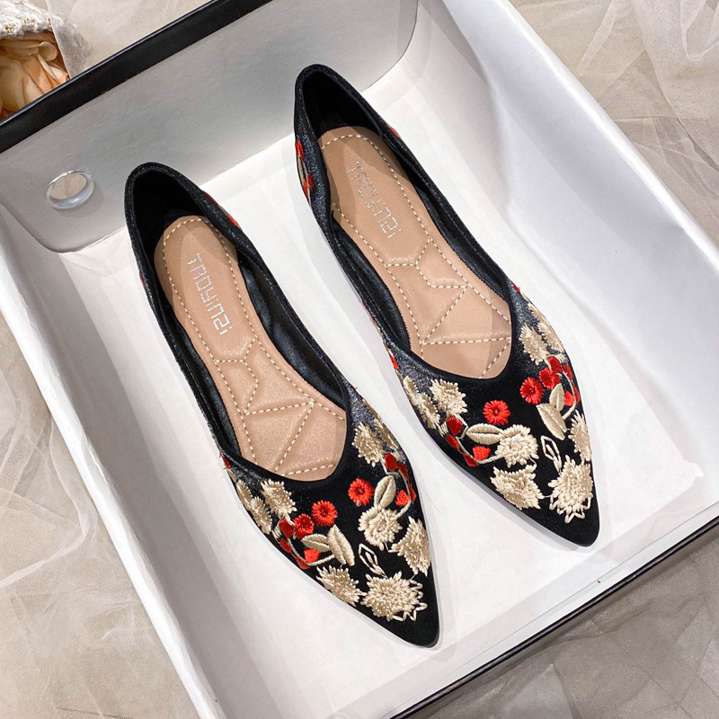 STAOXINDIKE Fashion the Beach High Heel Block Heel Kitten Heel Fabric Synthetic Blue Closed Evening Casual Wide Affordable Synonyms Pumps