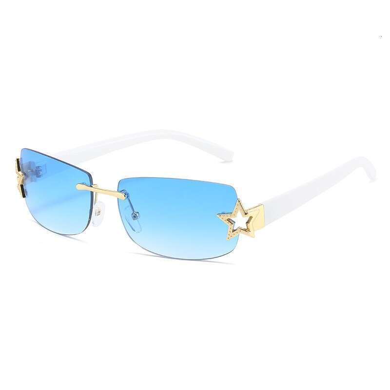 Sunglasses for Women Fashion Frameless Square Internet Celebrity Street Style Personality High-end Trendy Fashion Accessory