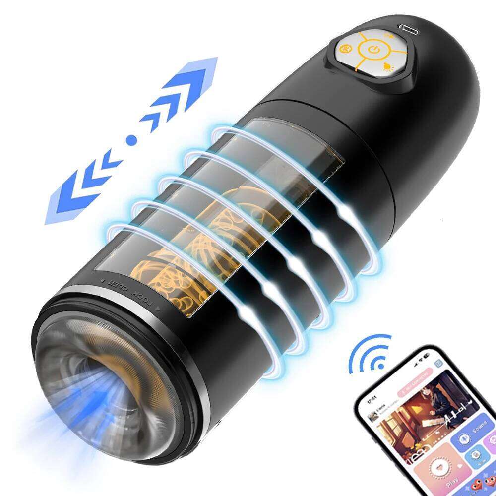 Fully automatic clamping and suction airplane cup suitable for male masturbation, penis extension time trainer, adult product Z260312