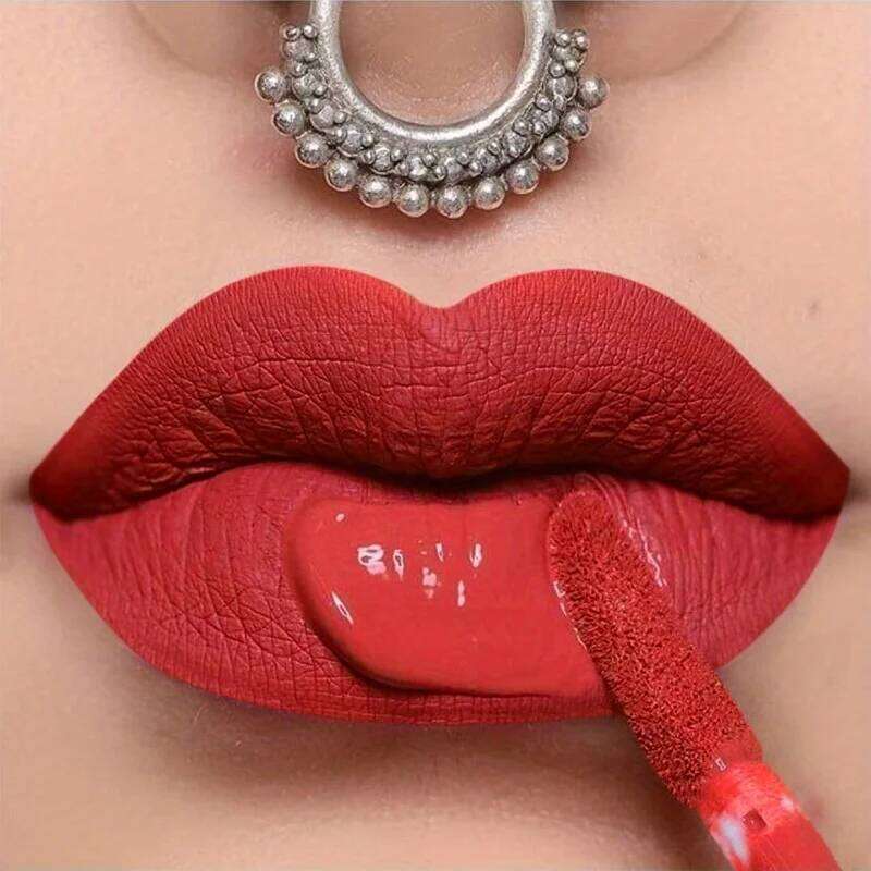 Matte Gloss Smooth Texture- Waterproof, Long Lasting, 24 Hour Wear, Non Transfer, For All Vibrant Lip Makeup W260311