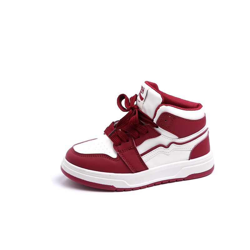 Design Kids Shoes Boys High Top Basketball Sports Shoes Walkfashion Children's Girls Sneakers Toddler Tennis Walking Trainers Sizes 26 - 37 W0102