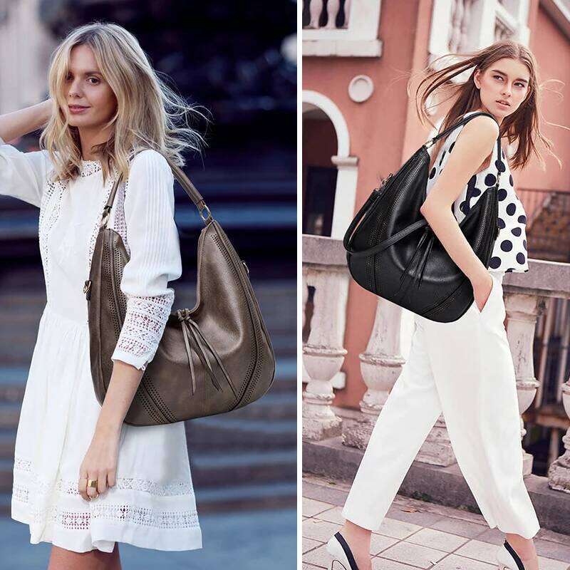 Retro Style Bags for Women 2025 New Luxury Pu Leather High-Capacity Shoulder European American Fashion Women's Tote Bag A229