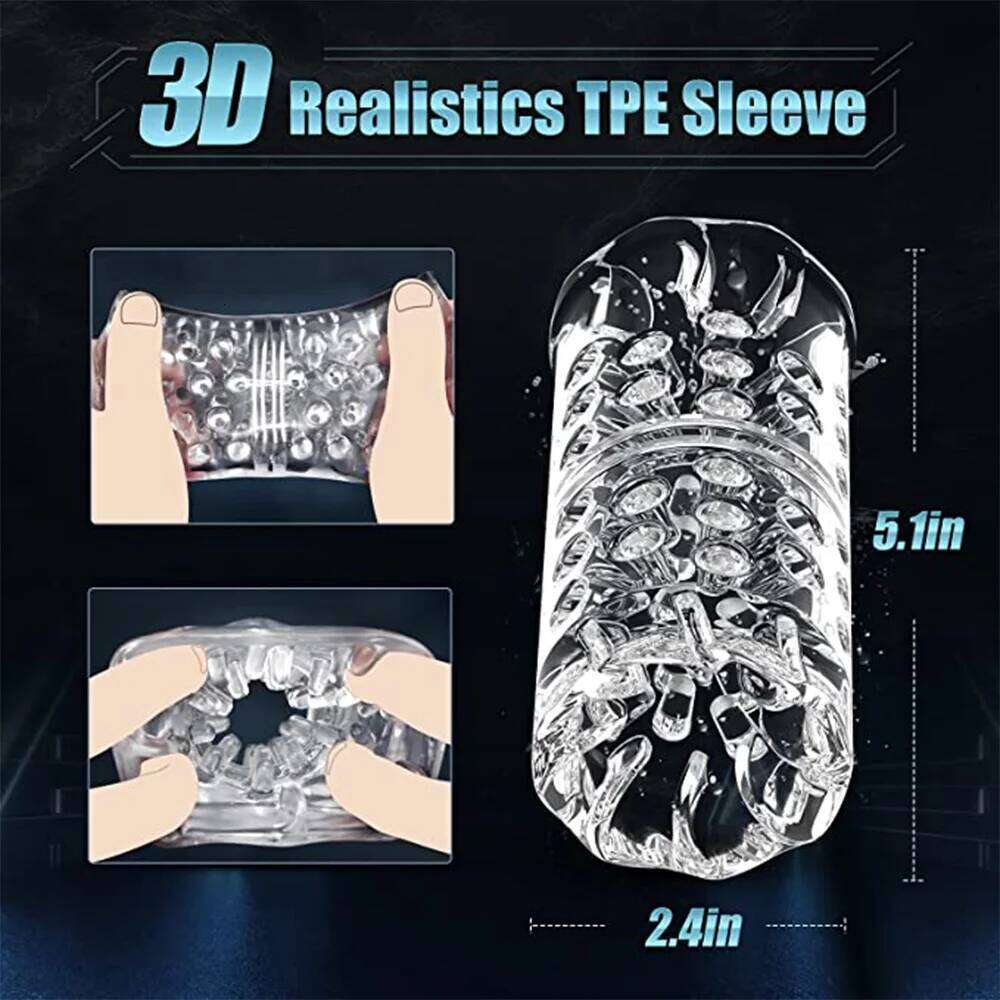 Automatic Men Masturbators Penis Vibrator Rotating Stimulation Realistic Pussy Male Stroker Fully Waterproof Blowjob Sex Toys Z260311