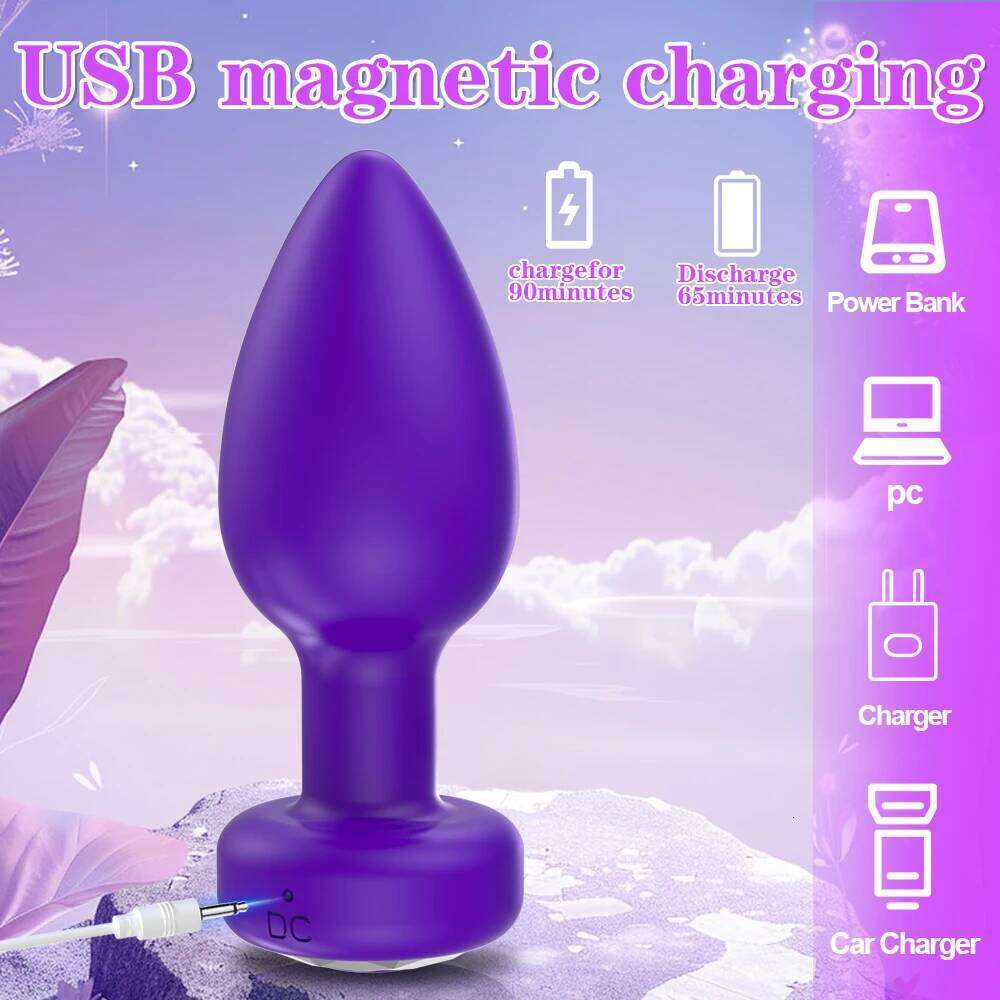Anal Vibrator Wireless Remote Control Butt Plug Prostate Massager Female Vagina Masturbator for Adult Sex Toys Women Men Gay Z260311