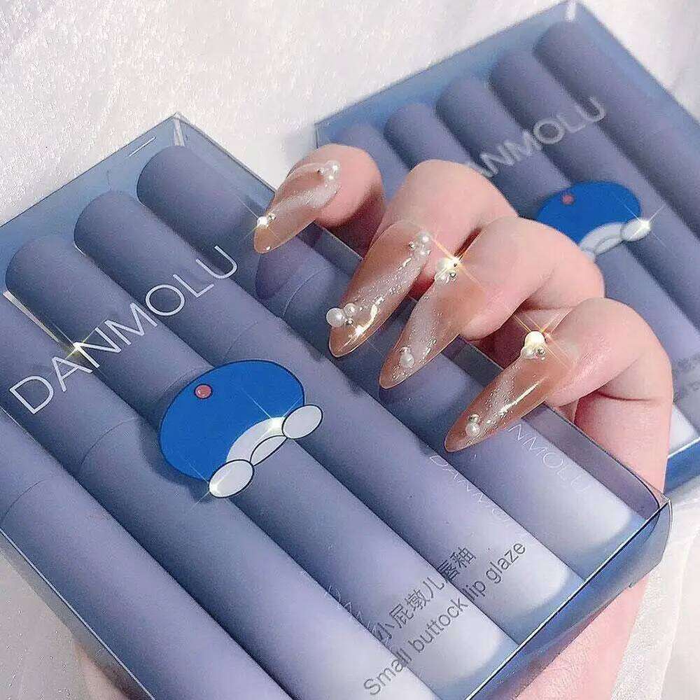 5 Colors/kits Matte Lipstick Set Long Lasting Waterproof Non-Stick Cup Glaze Not Easy To Fade Cute Lip Tint Cosmetic Makeup W260311