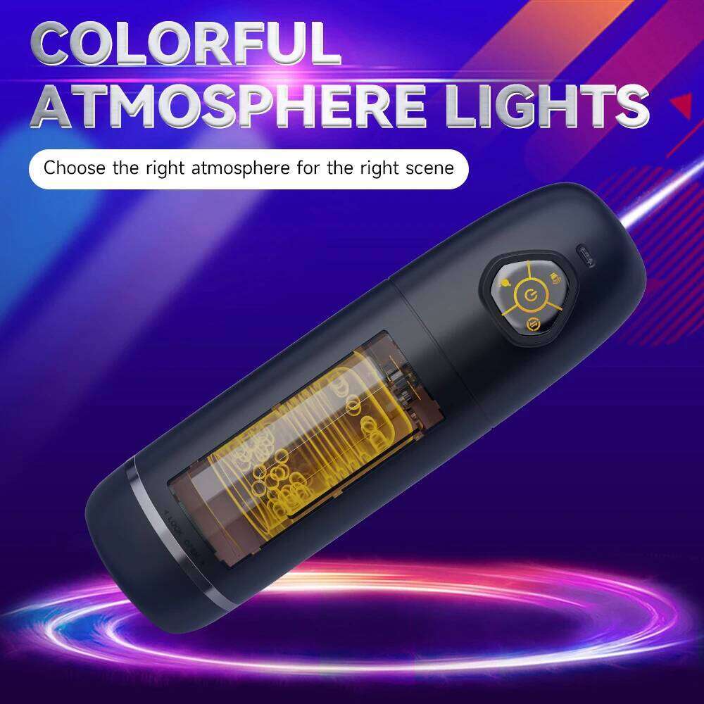 Automatic Male Masturbator Cup Hands Free Electric Penis Pump Visual with 10 Thrusting & Rotating Toys for Men Sex Machine Z260312