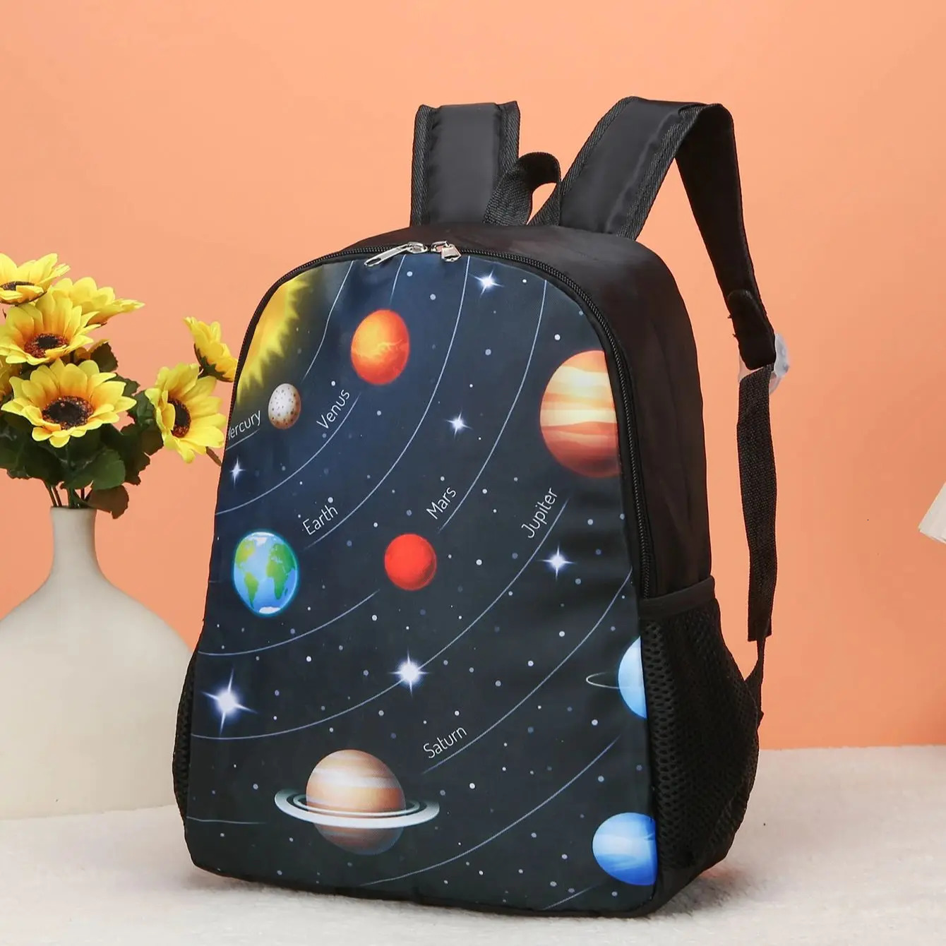 Childrens Cartoon Construction Vehicle Space Backpack Lightweight and Durable Suitable for Boys Girls 260311