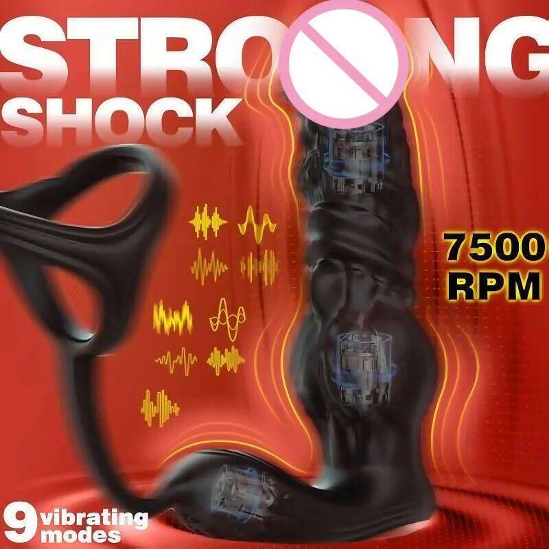 APP Control Thrusting Male Massager 6IN1 Vibrator Butt Plug Anal Dildo Prostate Stimulator Adults Sex Toys For Men Z260312