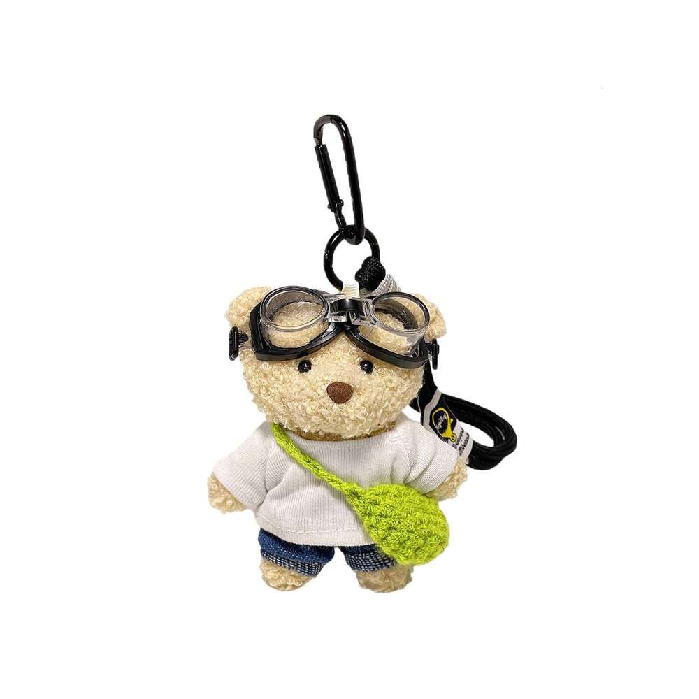 Summer Crossbody Bear Doll Bag Pendant Cartoon Plush Toy Backpack Keychain Small Gift