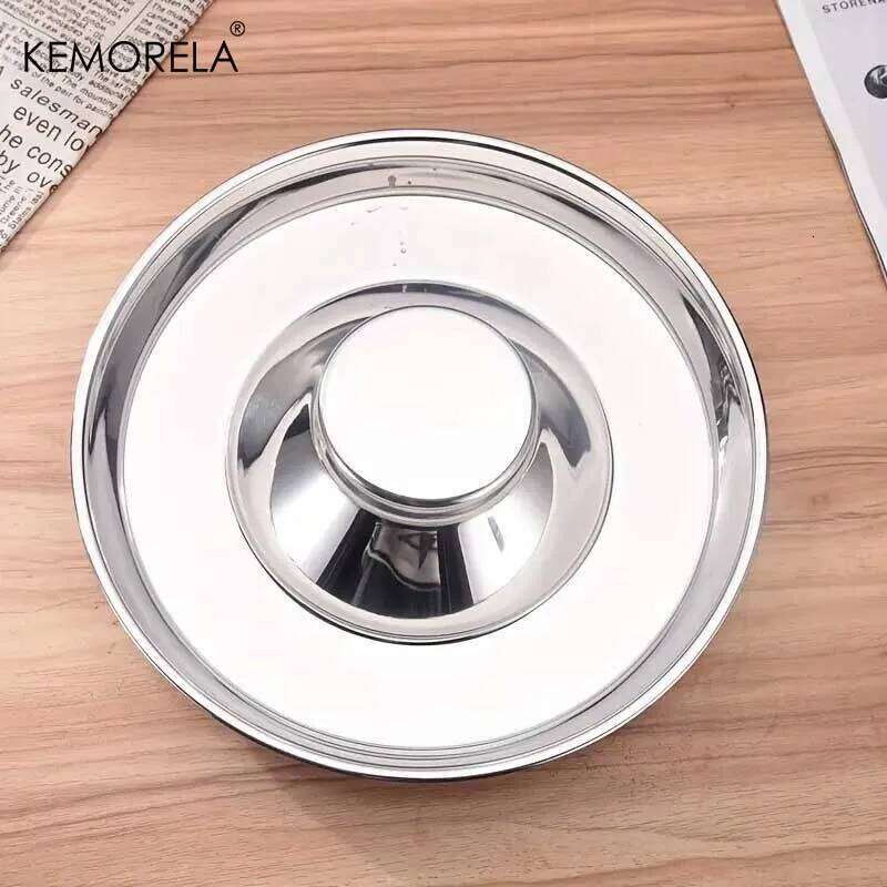 1PC Stainless Steel Dog Slow Puppy Litter Food Feeding Dish Weaning Pets Feeder Bowl and Water 26Y0312