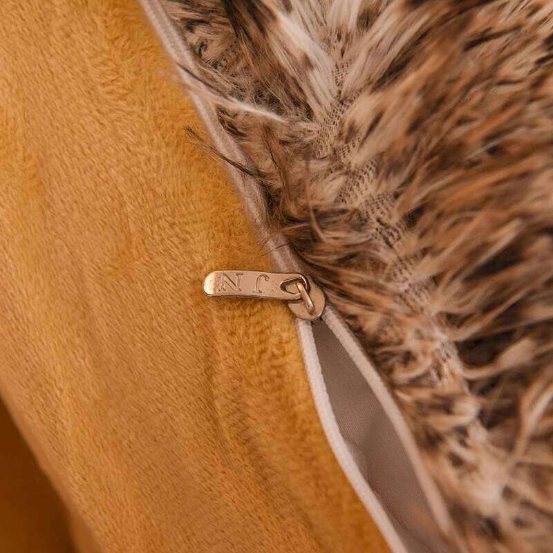 3pcs Luxurious Leopard Print Faux Fur Plush Duvet Cover Set Ultra-Soft, Warm, and Fluffy Shaggy Design with Zipper Closure - I H260312