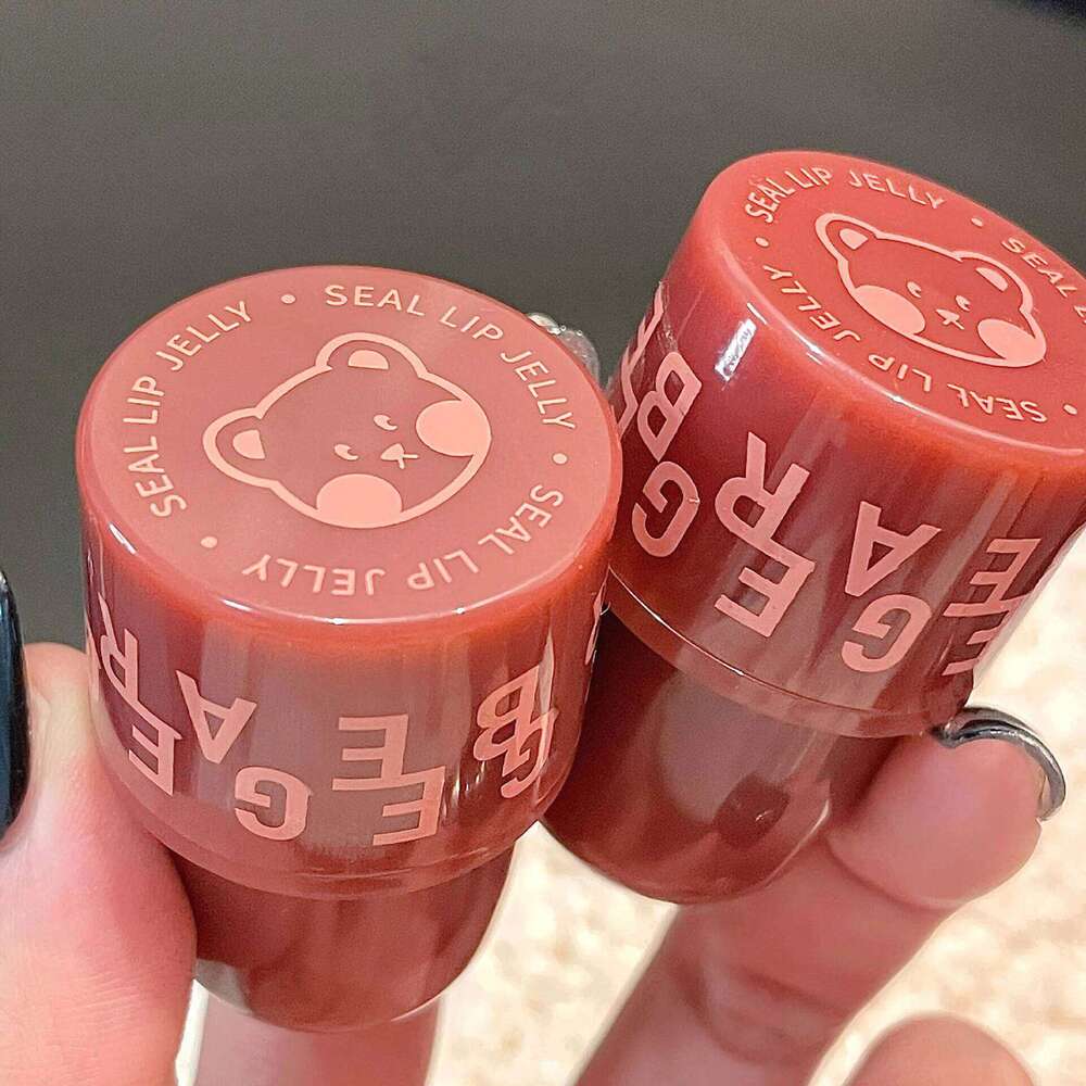 Bear Seal Lipstick Mirror Lasting Moisturizing Non-Stick Cup Clear Lip Glaze Waterproof Jelly Transparent Korea Makeup Cosmetics W260311