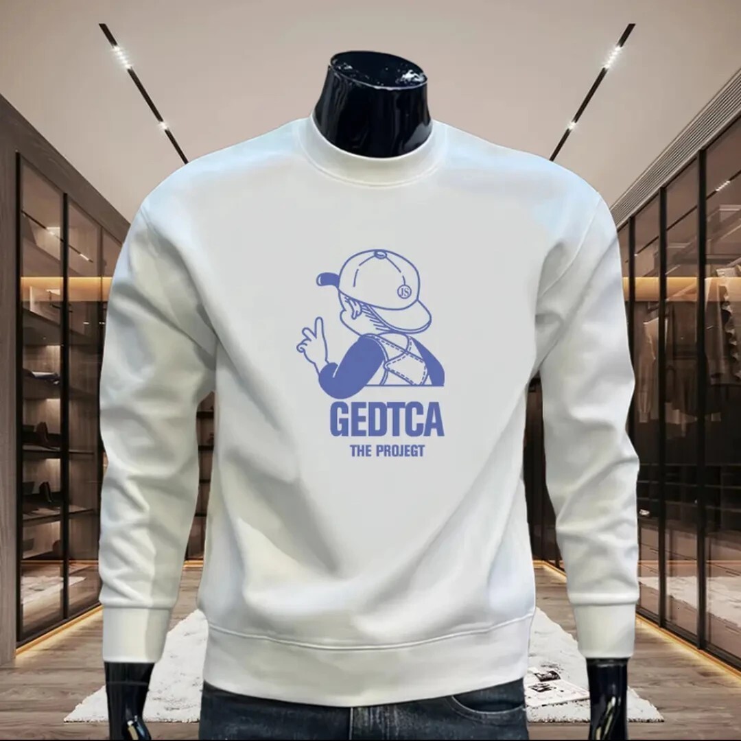 Sttion Utumn Nd Winter New Stylish Men's Swetshirt Unique Trendy Brnd Loose Round-neck Long-sleeve Top Verstile Designer Hoodie Nd Csul