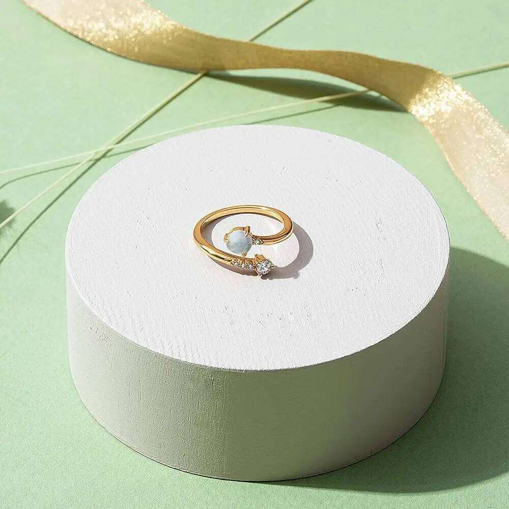 Huitan Noble Arrow Rings with Opal 925 Sterling Silver Accessories Delicate Fashion Party Adjustable Jewelry for Women H260312